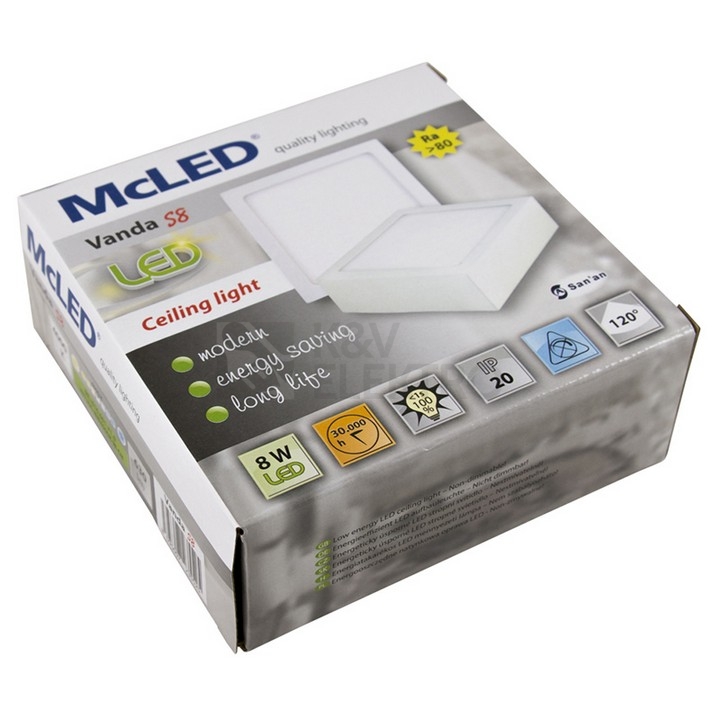 Obrázek produktu LED svítidlo McLED Vanda S8 8W 4000K neutrální bílá ML-416.061.71.0 5