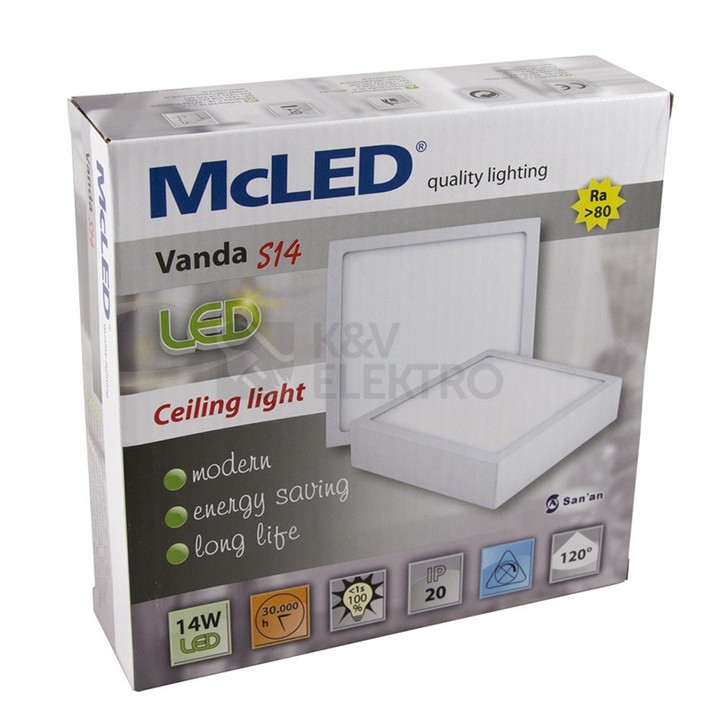 Obrázek produktu LED svítidlo McLED Vanda S14 14W 3000K teplá bílá ML-416.062.71.0 1