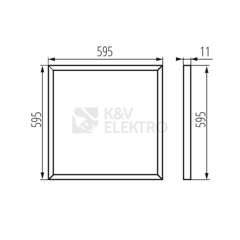 Obrázek produktu LED panel Kanlux BRAVO PU36W6060NW W 28002 bez driveru 2