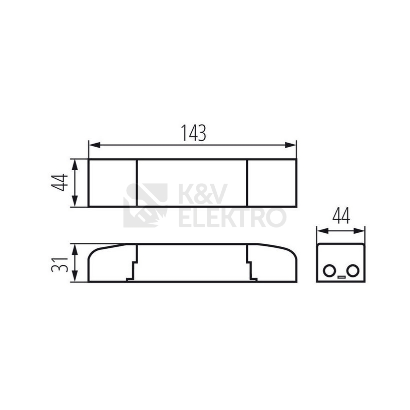 Obrázek produktu  LED driver Kanlux BRAVO S / SU 28026 40W 1050mA 30-42VDC 1