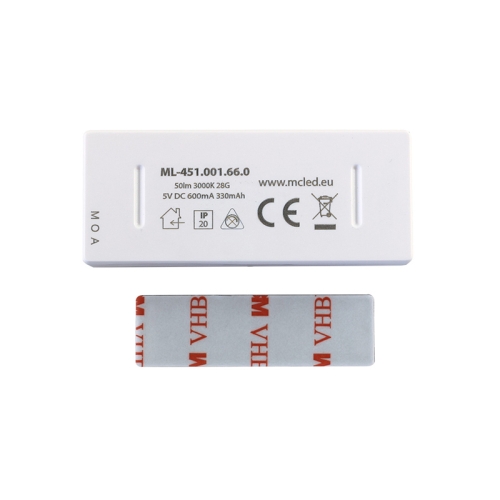 Šuplíkové LED svítidlo McLED Bit light dobíjecí 330mAh senzor pro automatické rozsvícení ML-451.001.66.0