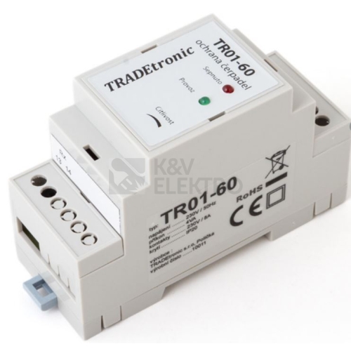  Ochrana motorů a čerpadel TRADEtronic TR01-60 230V
