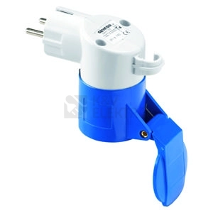 Obrázek produktu Adaptér domovní vidlice / CEE zásuvka GEWISS GW64209 230V/16A IP44 0