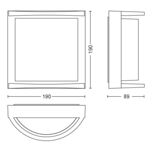 LED venkovní nástěnné svítidlo Philips Samondra 17391/93/P0 12W 1200lm 2700K teplá bílá