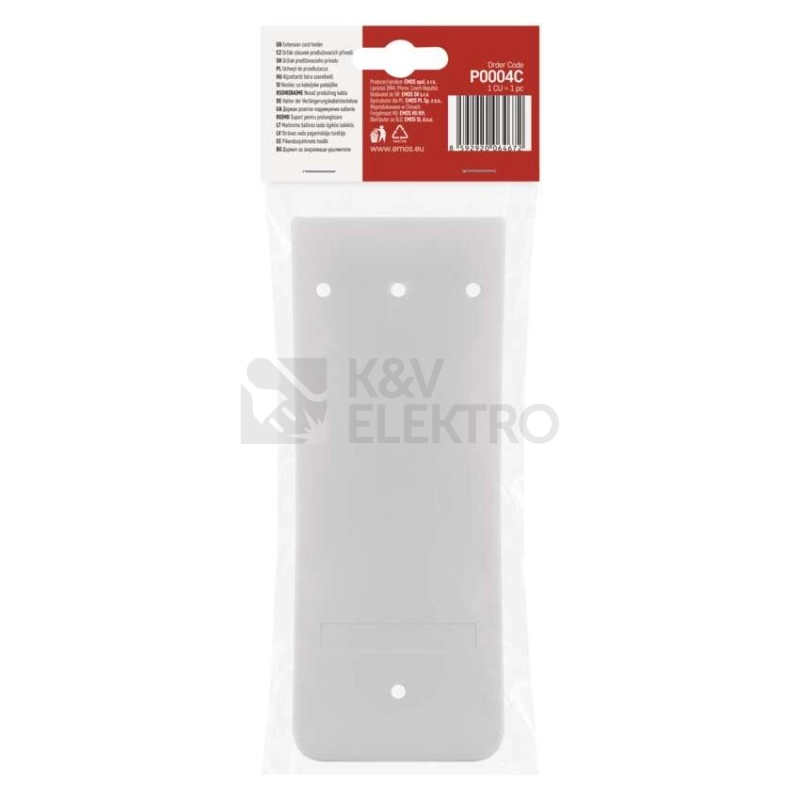Obrázek produktu Držák prodlužovacího kabelu EMOS P5-6 bílá P0004C 1904040000 7