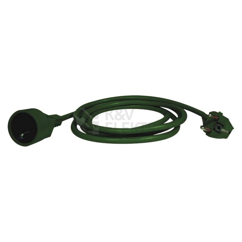 Obrázek produktu  Prodlužovací kabel EMOS 5m/1zásuvka zelená P0115Z 1912310500 0