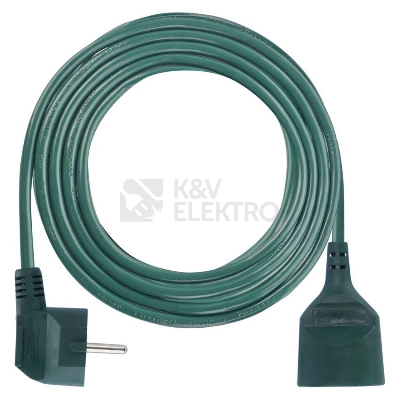 Obrázek produktu Prodlužovací kabel EMOS 5m/1zásuvka zelená P0115Z 1912310500 1