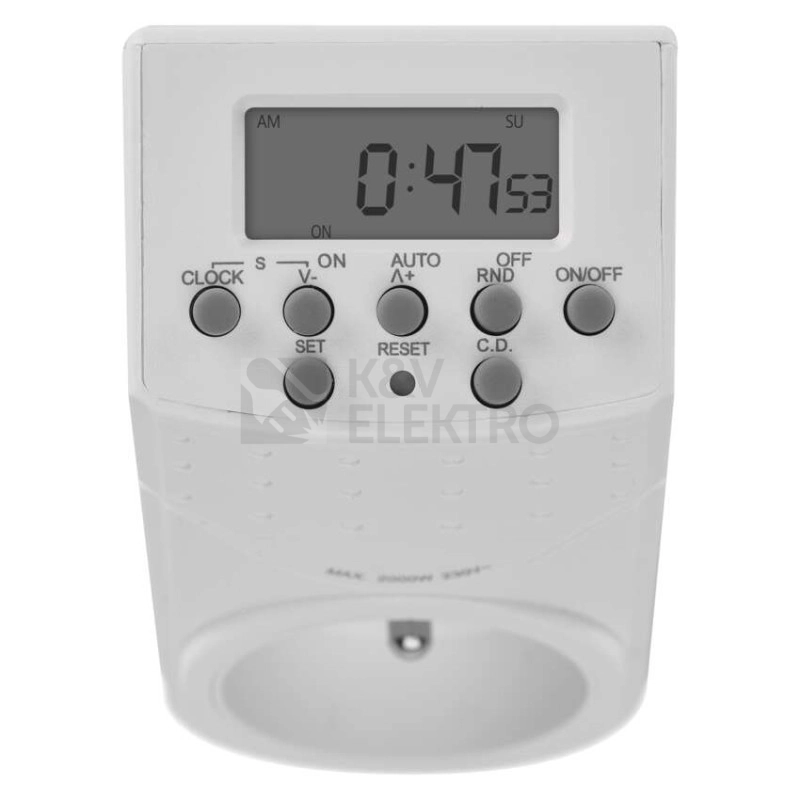 Obrázek produktu Digitální spínací zásuvka funkce odpočtu EMOS P5506 6