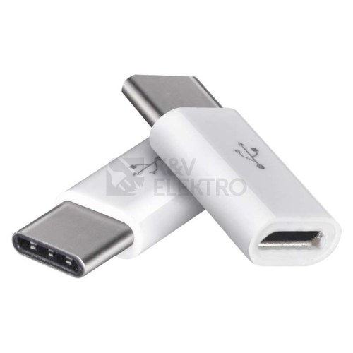 Adaptér/redukce USB-micro B/F-USB-C/M 2ks (blistr 2ks)