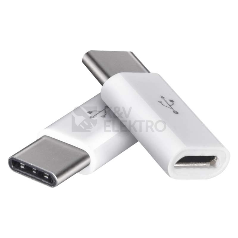 Obrázek produktu Adaptér/redukce USB-micro B/F-USB-C/M 2ks (blistr 2ks) 0