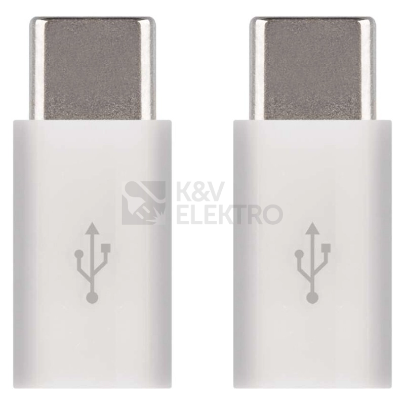 Obrázek produktu Adaptér/redukce USB-micro B/F-USB-C/M 2ks (blistr 2ks) 2