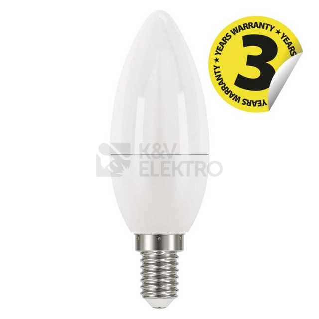 Obrázek produktu  LED žárovka E14 EMOS Classic Candle 6W (40W) studená bílá (6500K) svíčka 3