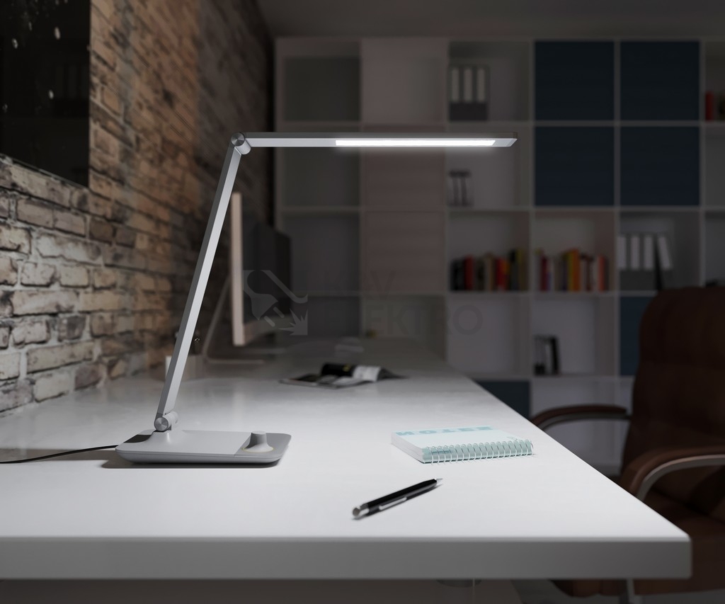 Obrázek produktu  Stolní lampička LED Panlux MASTER šedá s bezdrátovým nabíjením nočním světlem stmívací PN15300021 1