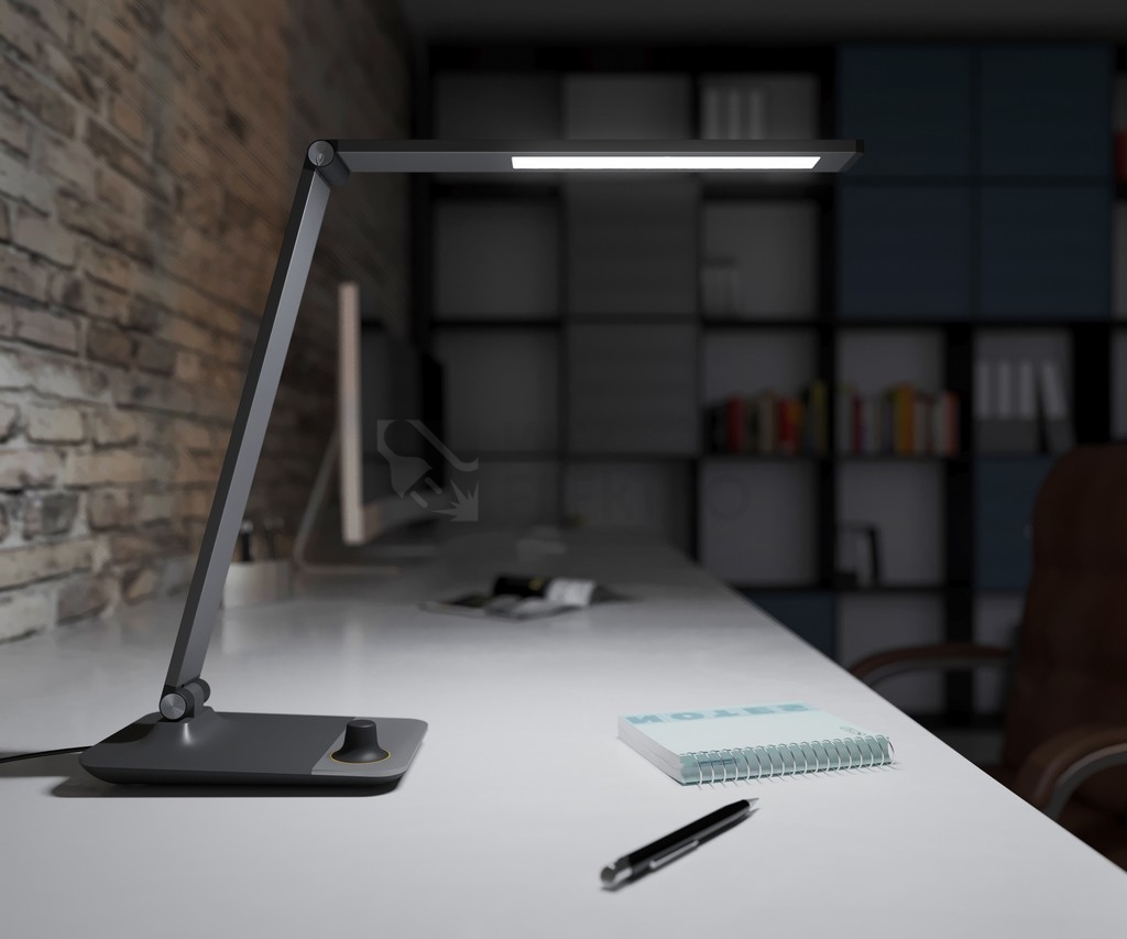 Obrázek produktu  Stolní lampička LED Panlux MASTER černá s bezdrátovým nabíjením nočním světlem stmívací PN15300022 1