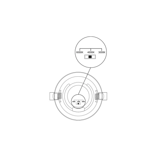 Vestavné LED svítidlo Panlux DOWNLIGHT CCT ROUND 18W PN22400003 (obrázek 3)