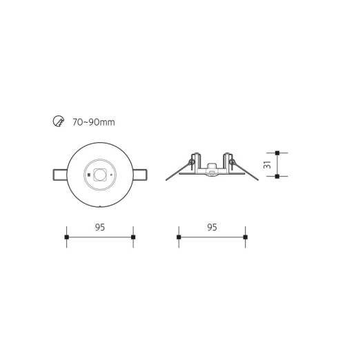 Nouzové LED svítidlo Panlux CARPO AREA anti-panic PN35200006 3W 3h