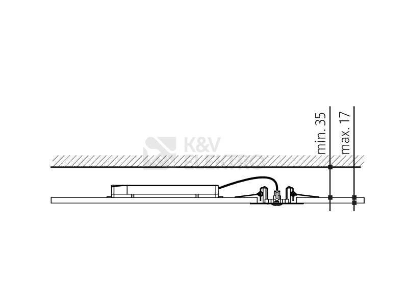 Obrázek produktu Vestavné nouzové svítidlo CARPO 3W 3h CORRIDOR Panlux PN35200007 7