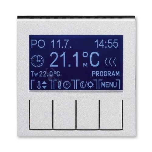 ABB Levit M termostat pokojový titanová/kouřová černá 3292H-A10301 70 programovatelný