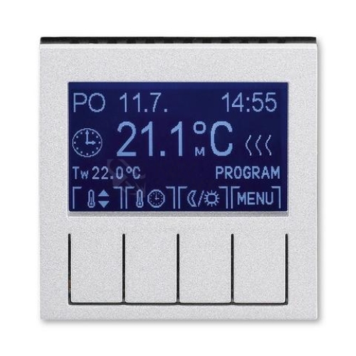 ABB Levit termostat pokojový titanová/kouřová černá 3292H-A10301 70 programovatelný