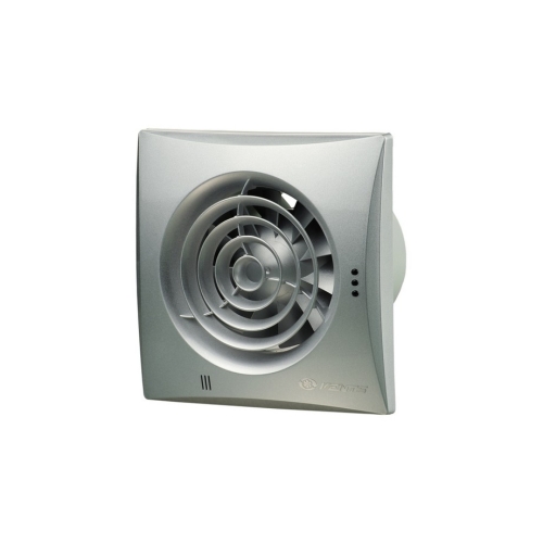 Levně Koupelnový ventilátor se zpětnou klapkou VENTS 100 QUIET Aluminium 1010300