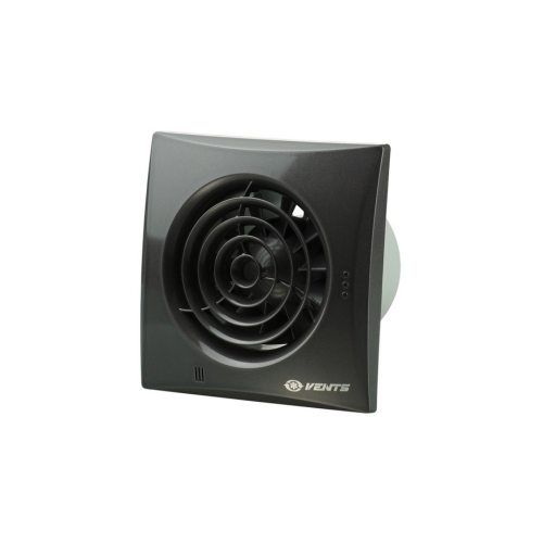 Levně Koupelnový ventilátor se zpětnou klapkou VENTS 100 QUIET Black Sapphire 1010301