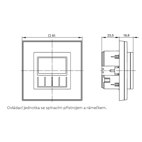 ABB Levit M termostat pokojový perleťová/ledová bílá 3292H-A10301 68 programovatelný