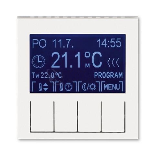ABB Levit M termostat pokojový perleťová/ledová bílá 3292H-A10301 68 programovatelný