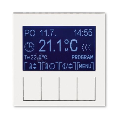 ABB Levit termostat pokojový perleťová/ledová bílá 3292H-A10301 68 programovatelný
