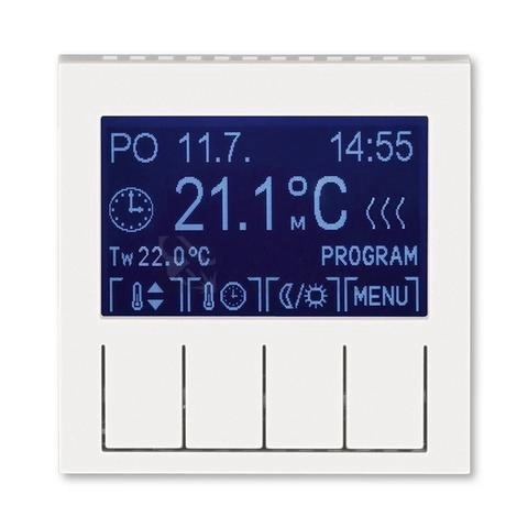 Obrázek produktu ABB Levit M termostat pokojový perleťová/ledová bílá 3292H-A10301 68 programovatelný 0