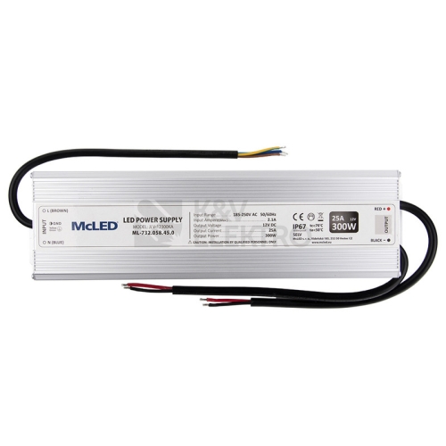 LED napájecí zdroj McLED 12VDC 25A 300W ML-732.058.45.0