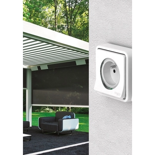 Schneider Electric Mureva Styl IP55 rámeček pro zapuštěnou montáž antracit MUR34107 (obrázek 5)