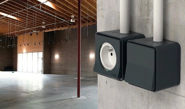 Schneider Electric Mureva Styl IP55 nástěnná krabice dvojnásobná svislá antracit MUR37912 (obrázek 4)