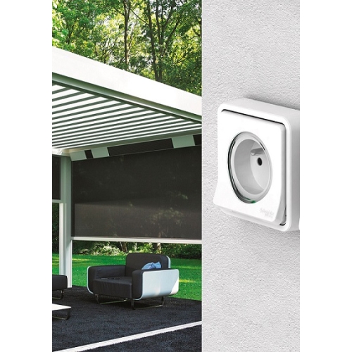 Schneider Electric Mureva Styl IP55 dvojrámeček pro zapuštěnou montáž vodorovný bílý MUR39101