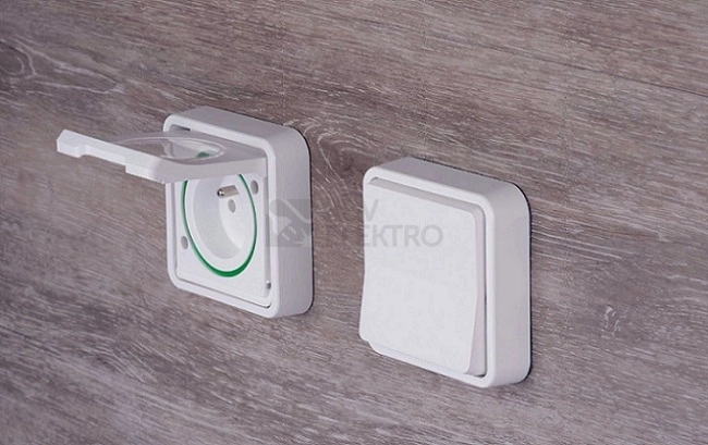 Obrázek produktu Schneider Electric Mureva Styl IP55 vypínač č.6 (č.1) bílý MUR39723 1
