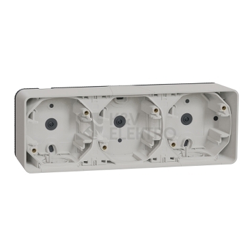 Obrázek produktu Schneider Electric Mureva Styl IP55 nástěnná krabice trojnásobná vodorovná bílá MUR39913 0