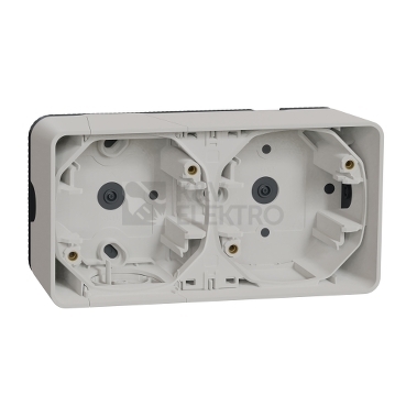 Obrázek produktu Schneider Electric Mureva Styl IP55 nástěnná krabice dvojnásobná vodorovná bílá MUR39914 0