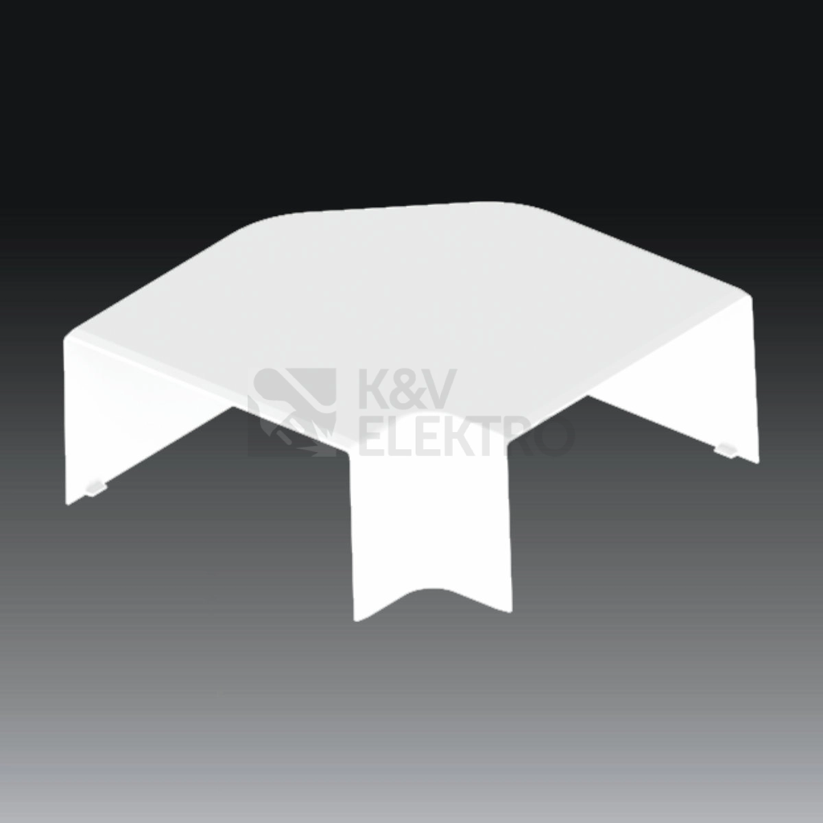 Obrázek produktu Kryt KOPOS PK 130x65 D roh ohybový 8223 HB bílá 0