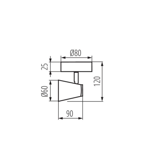 Svítidlo Kanlux ENALI EL-1O B GU10 28761 (obrázek 5)
