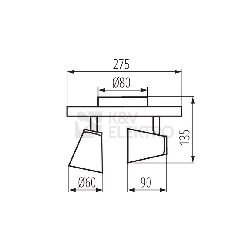 Obrázek produktu Svítidlo Kanlux ENALI EL-2I W GU10 28762 2
