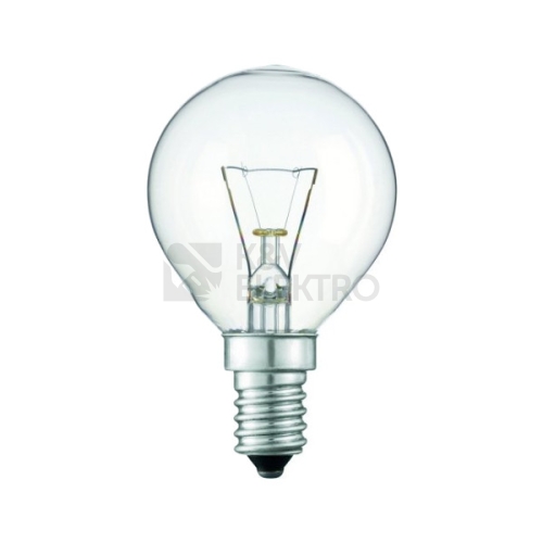 Žárovka čirá TES-LAMP otřesuvzdorná 60W E14 P45 kapka