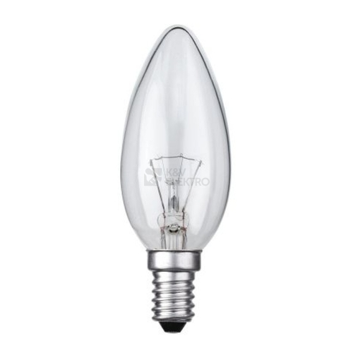 Žárovka průmyslová čirá TES-LAMP 60W E14 B35 svíčka