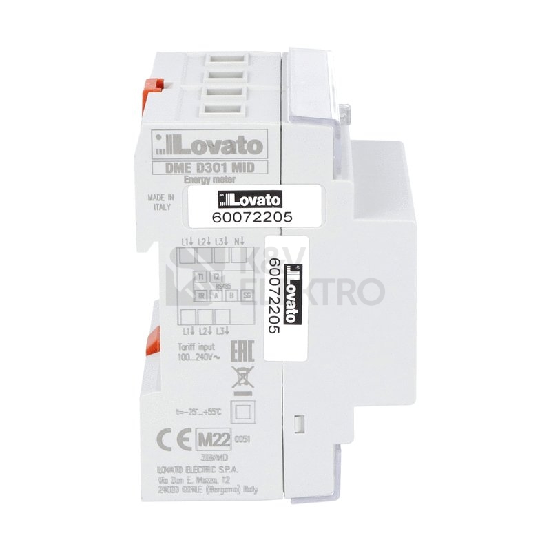 Obrázek produktu  Elektroměr LOVATO DMED301MID třífázový 80A Modbus-RTU (RS485) 1