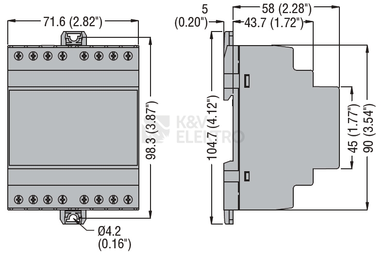 Obrázek produktu  Elektroměr LOVATO DMED301MID třífázový 80A Modbus-RTU (RS485) 2