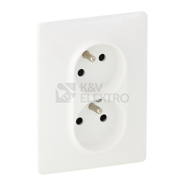 Obrázek produktu  Legrand Valena Life dvojzásuvka bílá 4+1 zdarma 753186AKCE 1