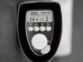 Stolní lampička LED Panlux LORD bílá kůže PN15100004