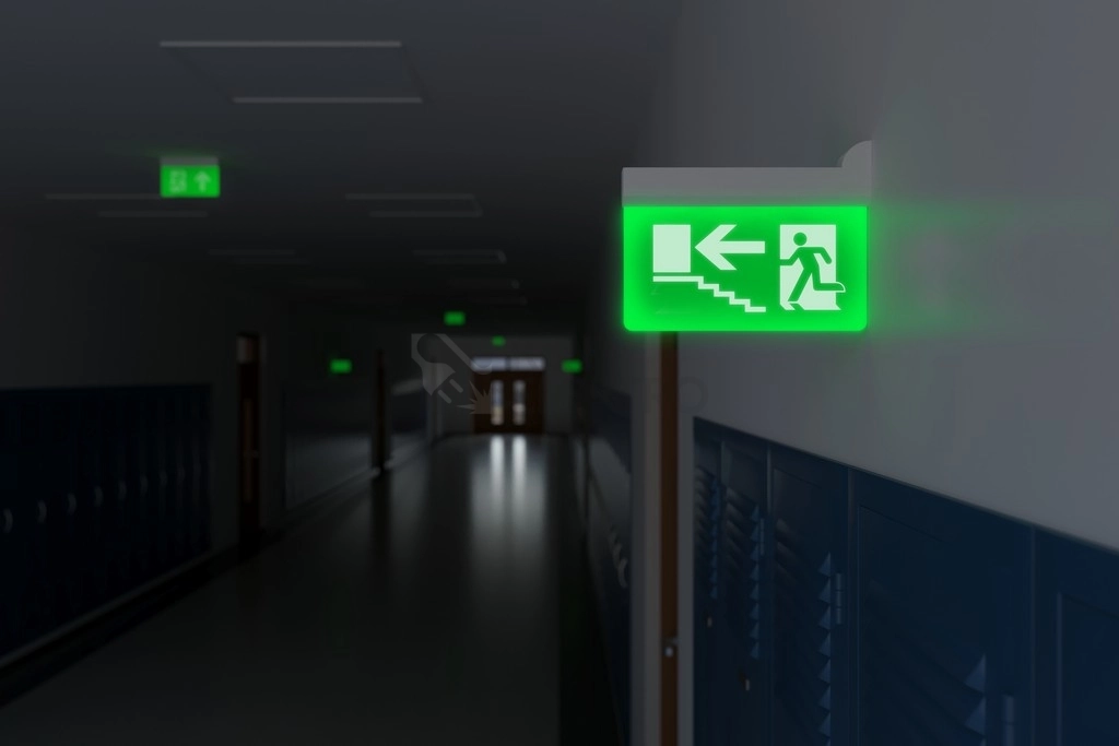 Obrázek produktu Nouzové svítidlo EUROPA LED KOMPLET s piktogramem schody nahoru Panlux PN35200011 3