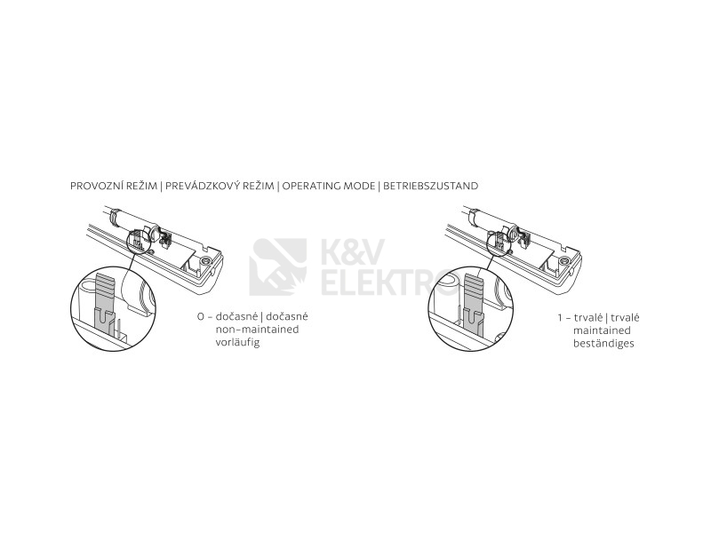 Obrázek produktu Nouzové svítidlo EUROPA LED KOMPLET s piktogramem schody nahoru Panlux PN35200011 4