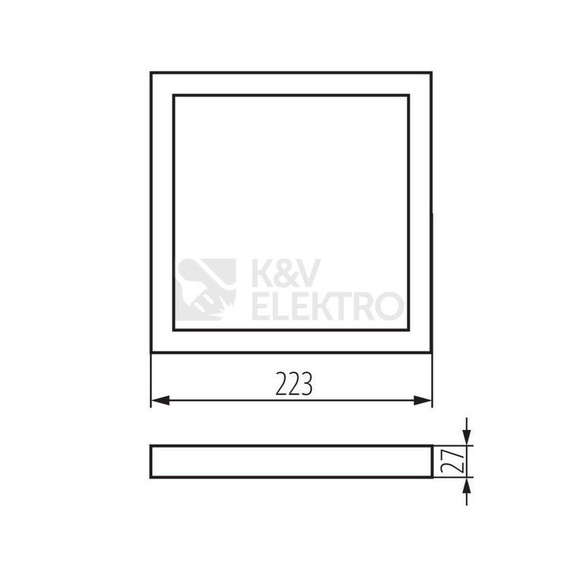 Obrázek produktu Montážní rámeček pro panel Kanlux SP LED N 18W-S 31088 3