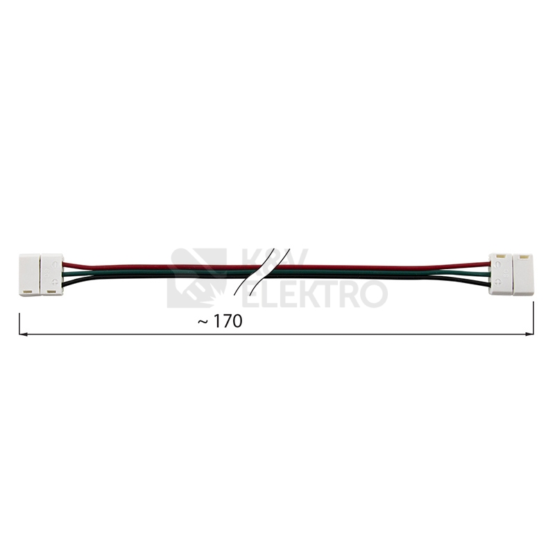 Obrázek produktu Spojovací konektor McLED pro double-white 10mm LED pásky 170mm ML-112.002.21.4 0