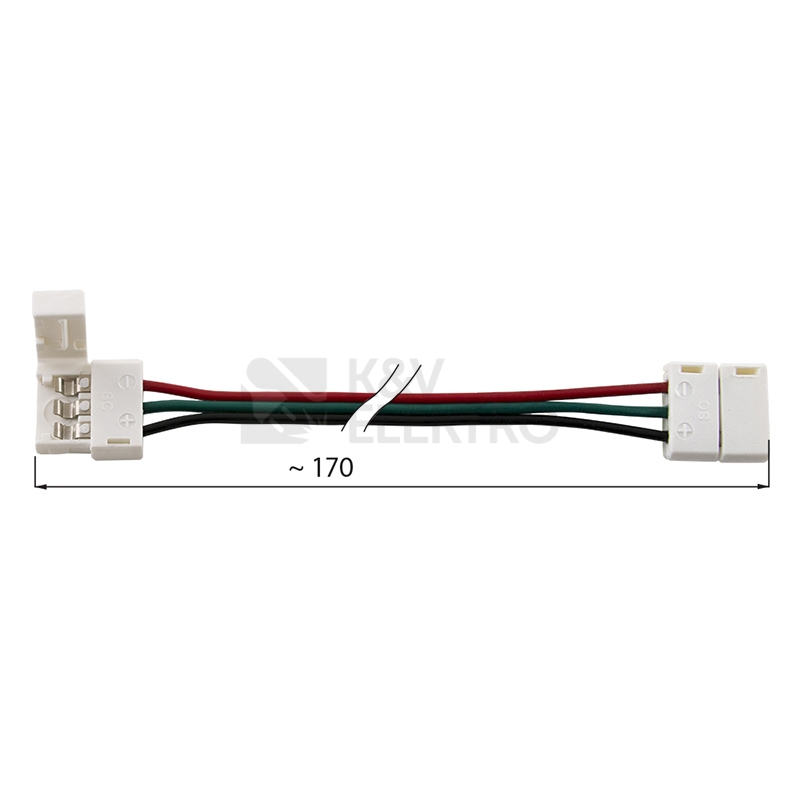 Obrázek produktu Spojovací konektor McLED pro double-white 10mm LED pásky 170mm ML-112.002.21.4 1